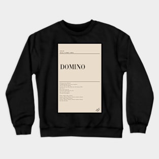 NOEASY- Domino Poster Crewneck Sweatshirt